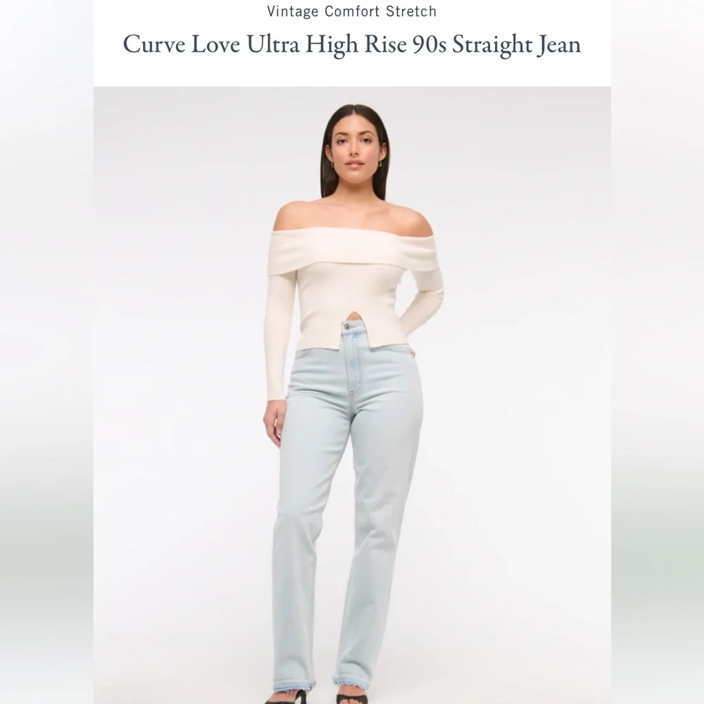 NEW Abercrombie curve love jeans - Picture 2 of 5